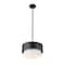 Z-Lite Counterpoint Pendant, 1-Light, 12 In.W x 7.25 In.H, Matte Black/White 495P12-MB - alternate 7